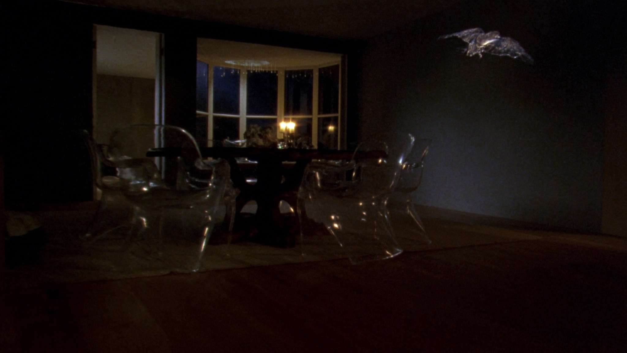 Ghost Chairs Dim Dining